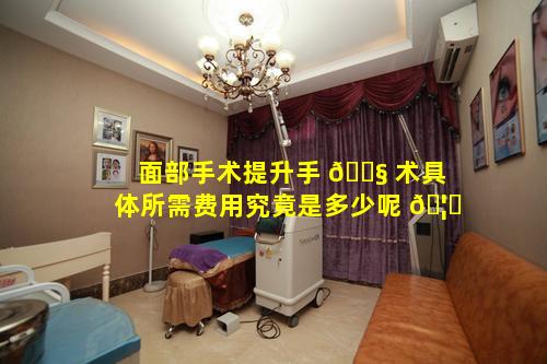 面部手术提升手 🐧 术具体所需费用究竟是多少呢 🦋